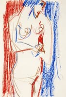Female Nude Standing and Turned to the Left