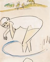 Bather by the Water's Edge