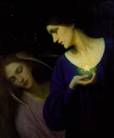 Night and her Daughter Sleep