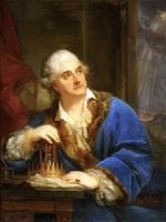 Stanislaus Augustus with an hourglass