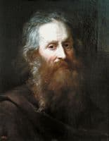 Old man in a brown habit