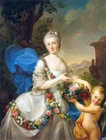 Portrait of Apolonia Poniatowska née Ustrzycka and her son Stanisław as Flora and Amor