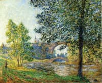 Banks of the Eure, Sunlight Effect, Evening