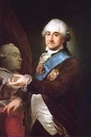 Stanisław August Poniatowski with buste of Pope Pius VI