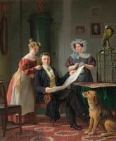 Surgeon Christian Fenegr with Wife and Daughter