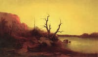 Indian Encampment on the Lake