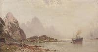 A village near a fjord