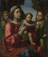 The Virgin and Child, Saint John the Baptist and an Angel