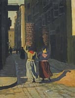 Femmes portant des corbeilles à Marseille