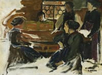 Études Pour "Saviésannes Conversant"