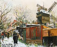 The Moulin de la Galette, Paris, Montmartre