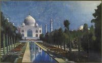The Taj Mahal, Moonlit