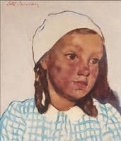 Girl in checkered dress