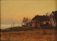Fishing Village in the Evening
