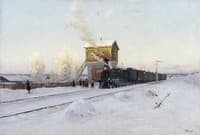 Winter Morning on the Urals Railroad