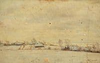 Winter Landscape with a Small Village