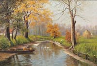 Sunny early autumn day in Spreewald