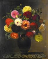 Still Life with Dahlias