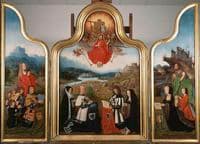 Triptych with the last judgment and donors
