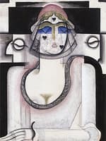 Portrait of a Woman in a Black Veil