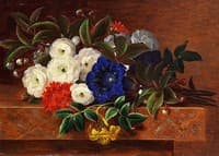 Flowers on a sill