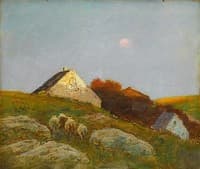 Hilltop with Sheep