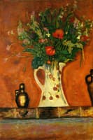Flowers on a Mantlepiece
