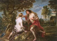 Vertumnus and Pomona (after Peter Paul Rubens)