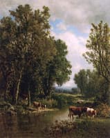 Cattle  by the River