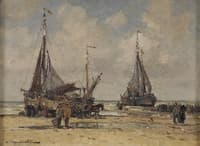 Unloading the fishing boats