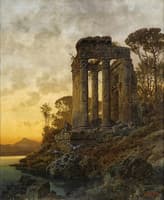 Landscape with Ruins of a Roman Temple