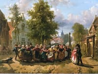 Celebrating in the Town Square