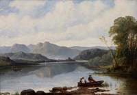 Langdale Pikes from Low Wood, Windermere