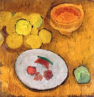 Still Life with Fruit, Bowl and Plates