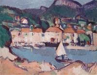 Cassis Bay (recto), Self-portrait (verso)