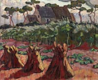 Landscape with Haystacks