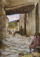 Village Street in Liguria