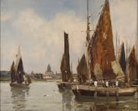 Fishing Harbor in Holland
