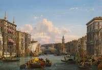 View of the Grand Canal Looking Towards the Rialto Bridge, Venice