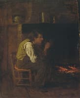 Maine Interior - Man with Pipe