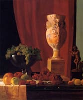 Fruit, Vase and Statuette