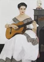 Delfina à la guitare