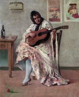 Gitana con guitarra