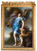 King Karl XI's Guardian Angel. Allegory