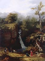 Thomas Cole Sketching in the White Mountains