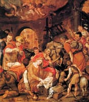 Adoration of the Shepherds ~ Central panel from the triptych with Scenes from the Life of Mary
