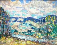 Autumn Landscape with Creek
