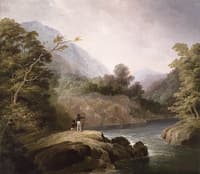 Fishermen in a Mountain Landscape