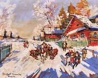 Village in Winter