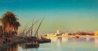 Evening on the Nile near Cairo